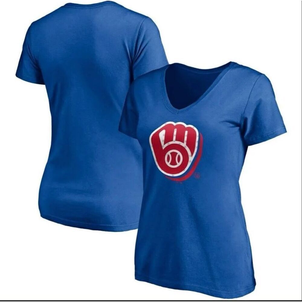 Fanatics Royal Milwaukee Brewers Blue Game Day T-shirt Size Small